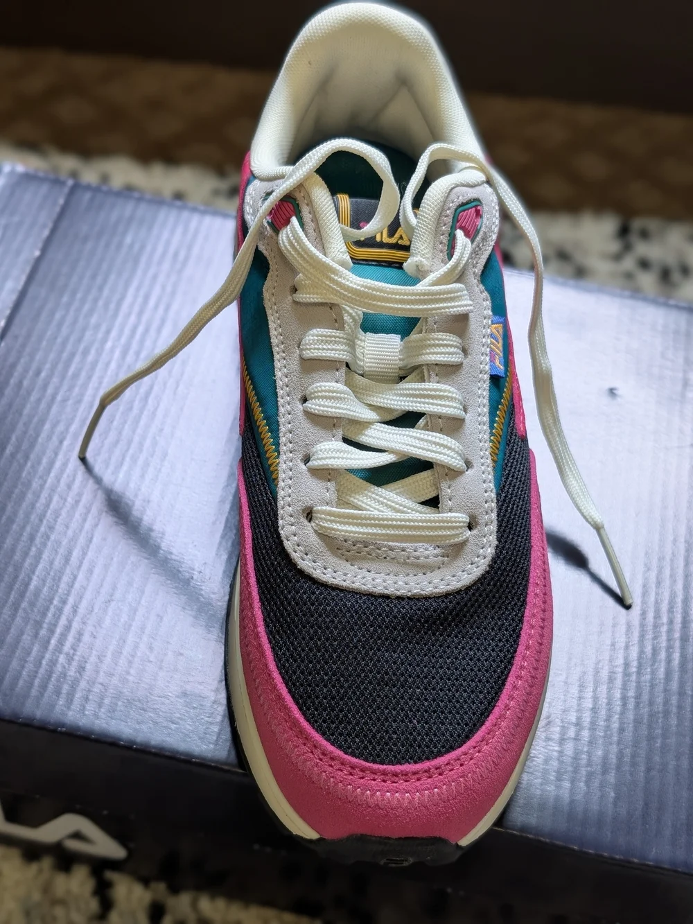 FILA Pink & Teal Sneakers